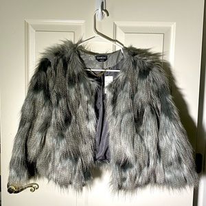 Bebe Faux Fur Coat